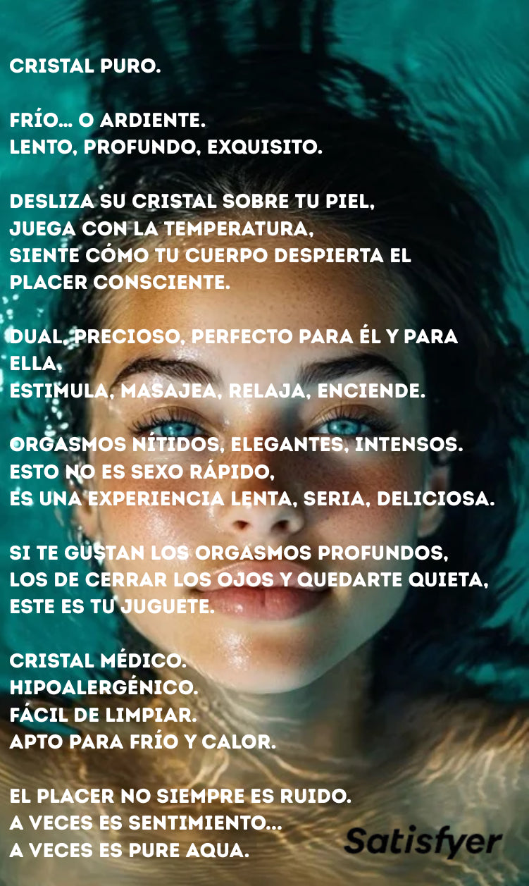 Pure Aqua - Estimulador del flujo vaginal sedoso - Cristal