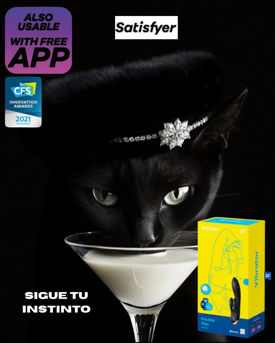Double Flex Black – Triple Motor + Punto G + Clítoris | Satisfyer APP Connect (Edición Premium)