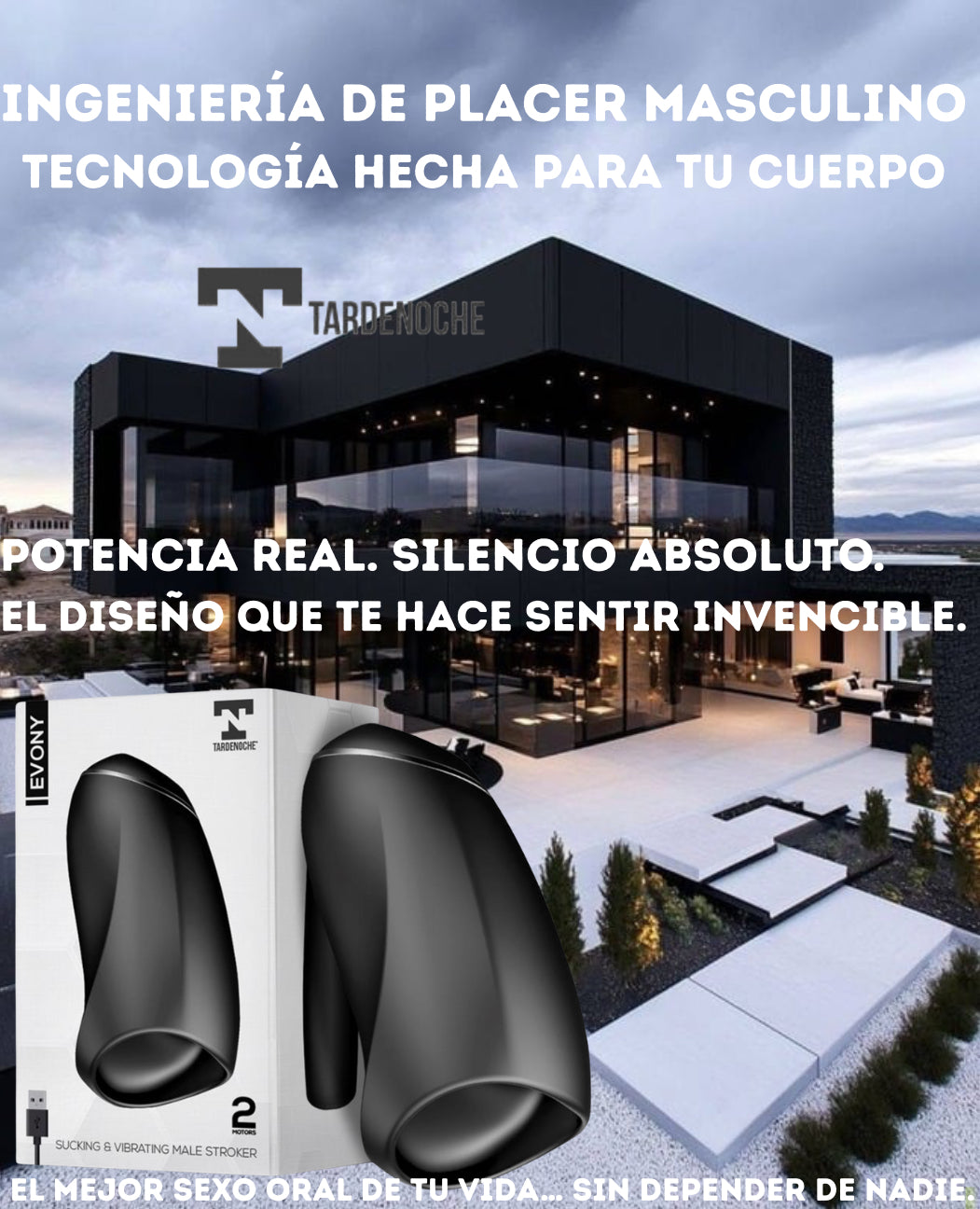 Masturbador Masculino Premium – Succión Oral 3D + Movimiento Interno | Edición TardeNoche™