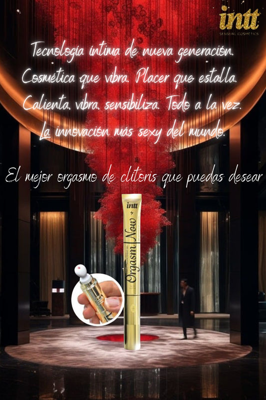Orgasm Now – Gel Femenino Premium con Punta Vibradora | Brazil (Edición Gold)