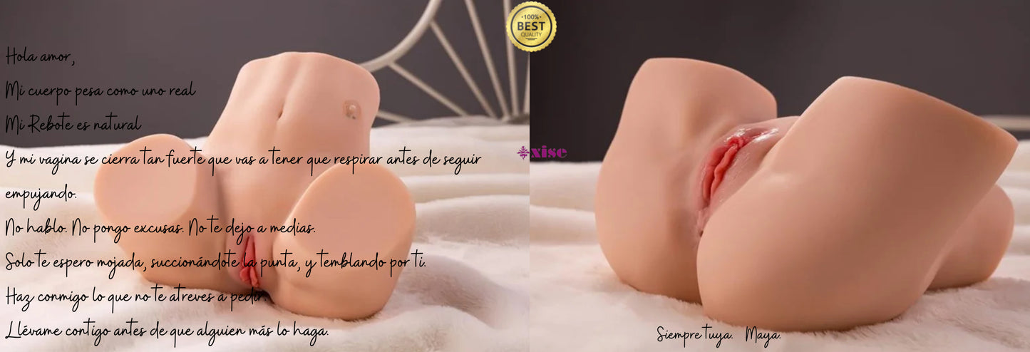 Maya™ — La vagina jugosa y real que late, se calienta, se cierra, succiona el glande y vibra de 5 modalidades distintas. Tu nueva obsesión privada.