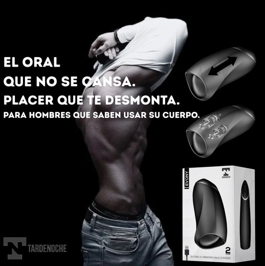 Masturbador Masculino Premium – Succión Oral 3D + Movimiento Interno | Edición TardeNoche™