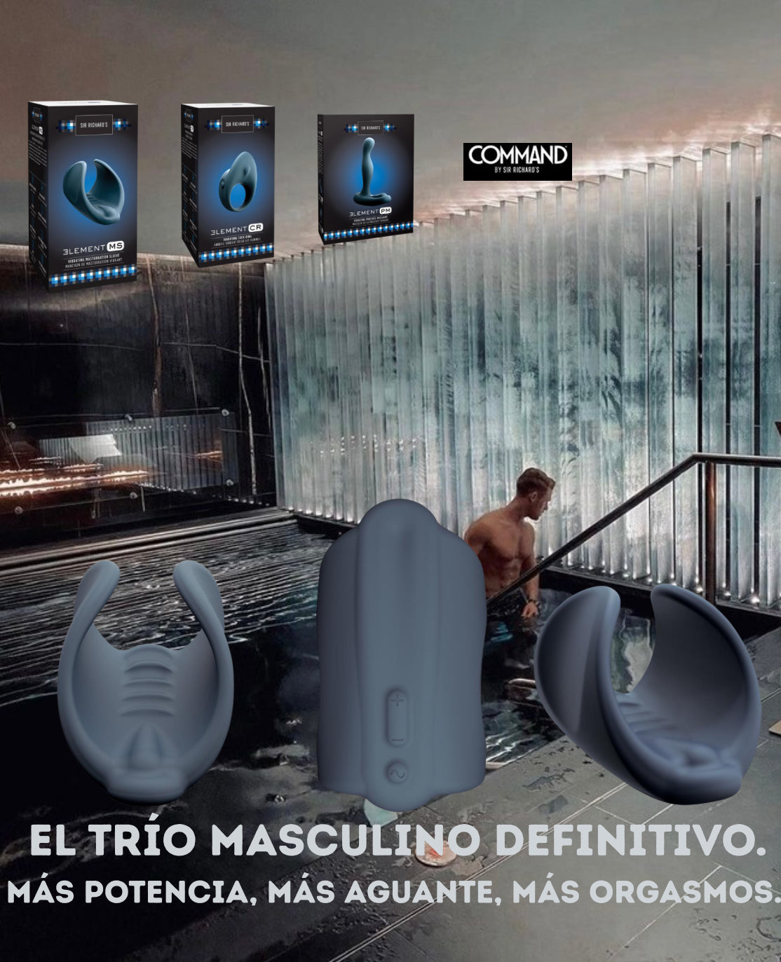 Pack Él: Control, Firmeza y Placer - Edición Ducha Elemental™